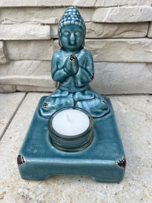 Home&you modlący sie ceramiczny Budda swiecznik