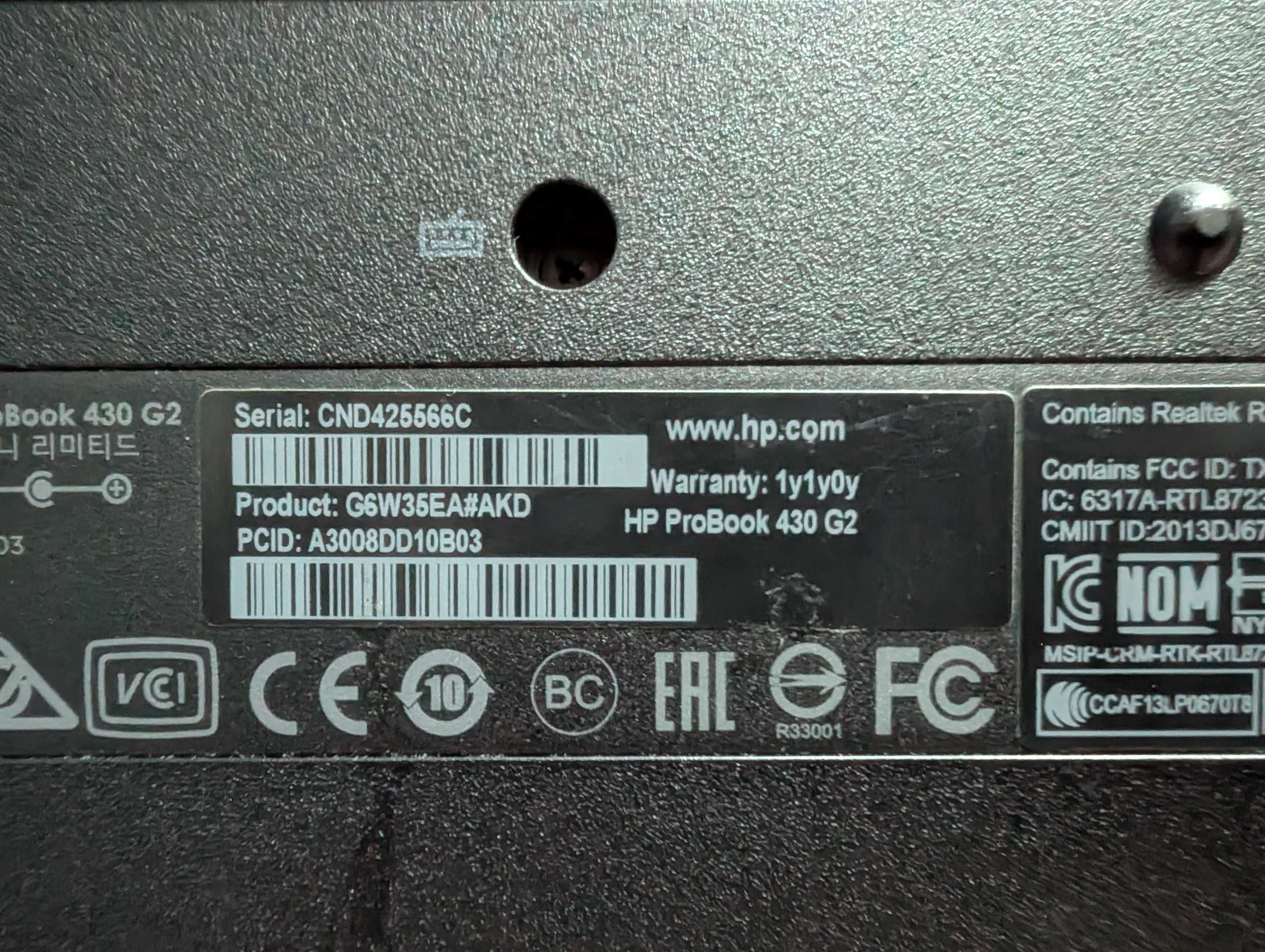 Laptop HP ProBook 430 G2 i5-4210U 12 GB RAM