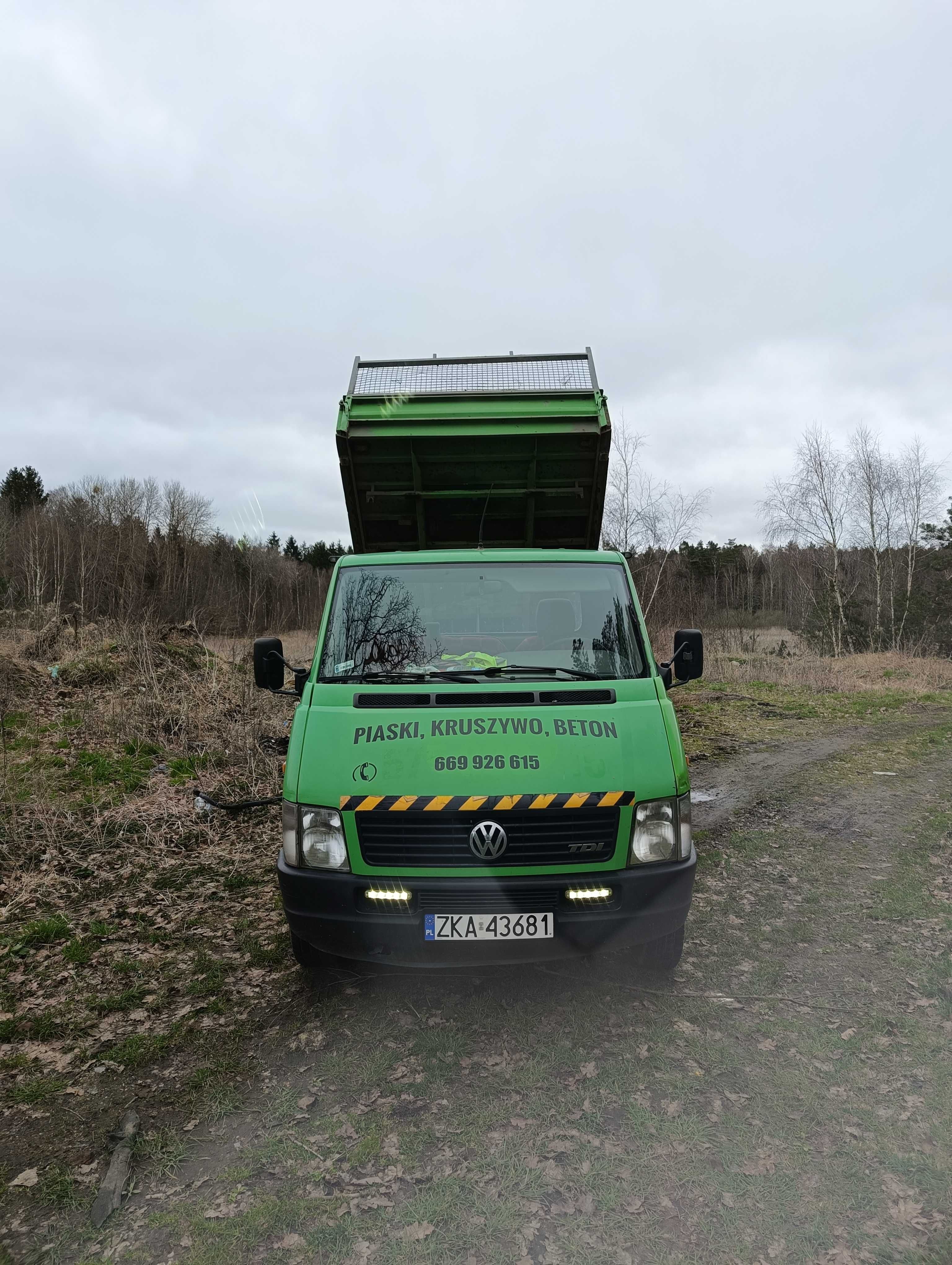 Piasek żwir beton wywrotka transport