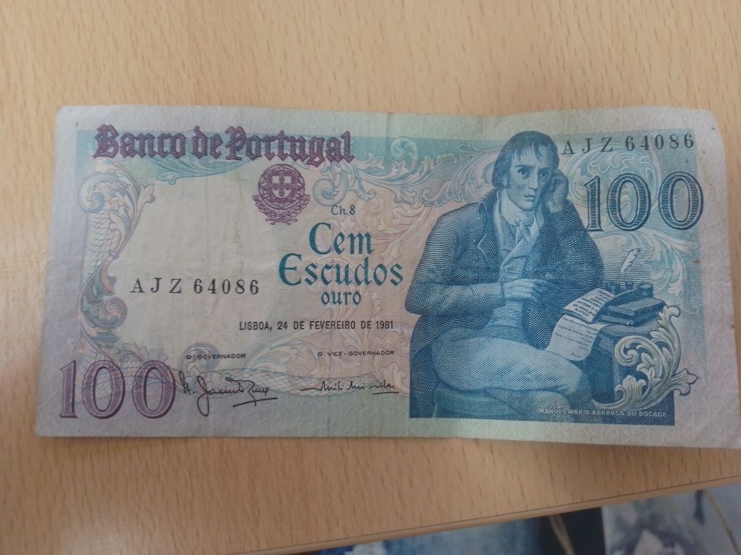 Nota de 100 escudos ouro 1871