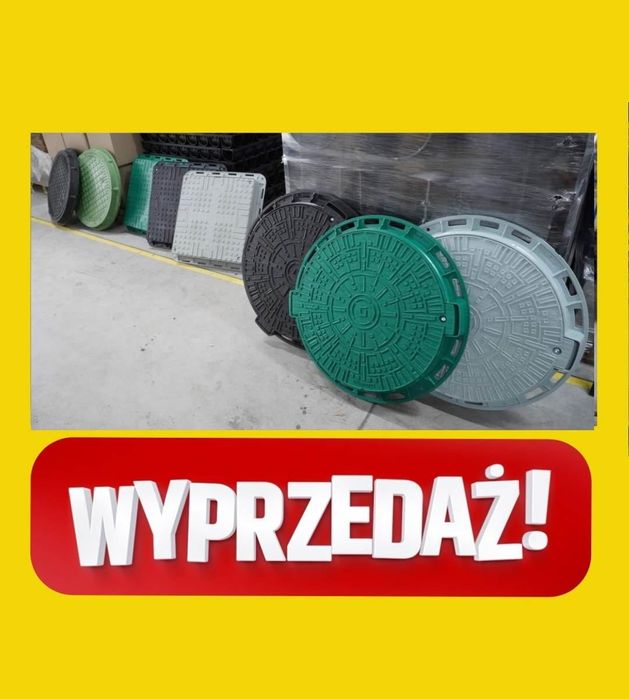 Właz ogrodowy zamykany, pokrywa studnia, szambo. PP Czarny A15 80cm!