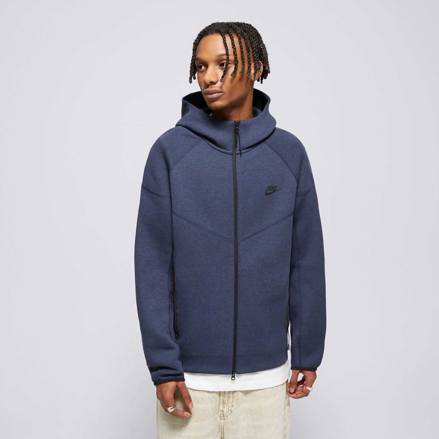 ОРИГІНАЛ! Кофта Nike Tech Fleece Fz Wr Blue XS S M L XL | FB7921-473
