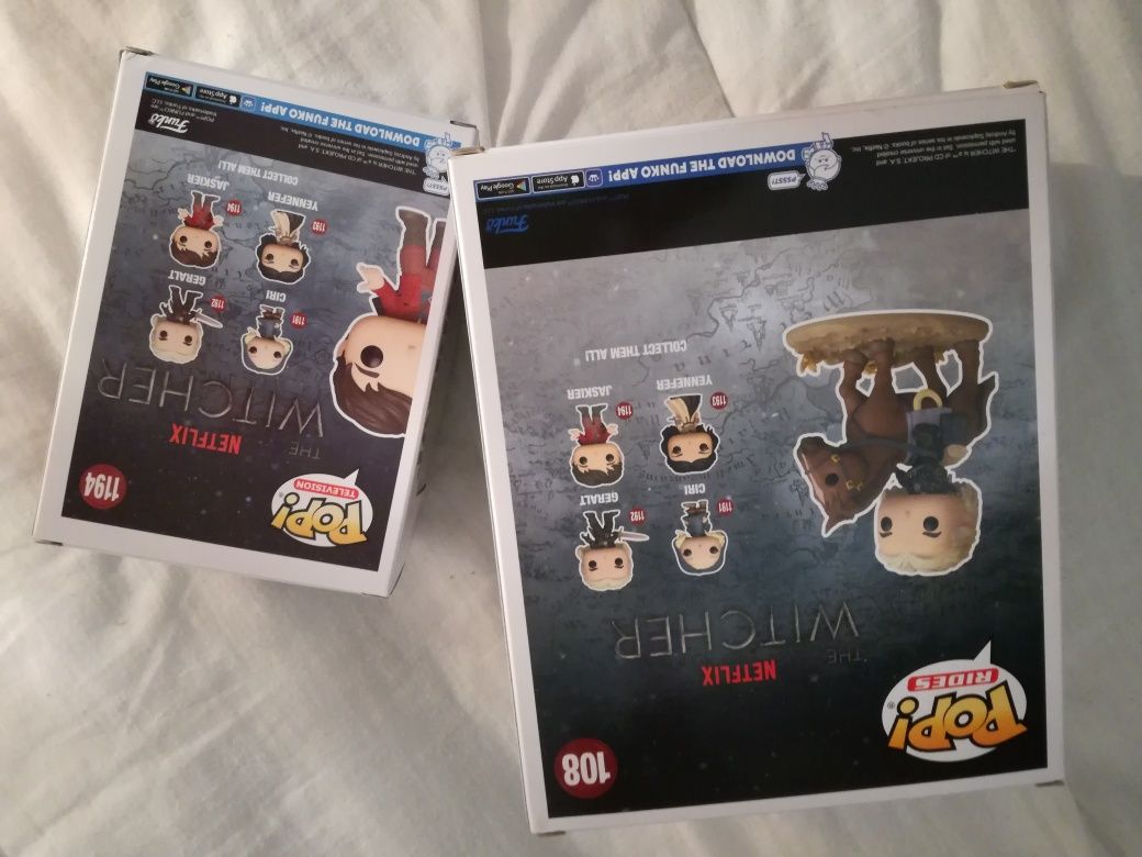 Pack funko pop Witcher Geralt and Roach rides e Jaskier