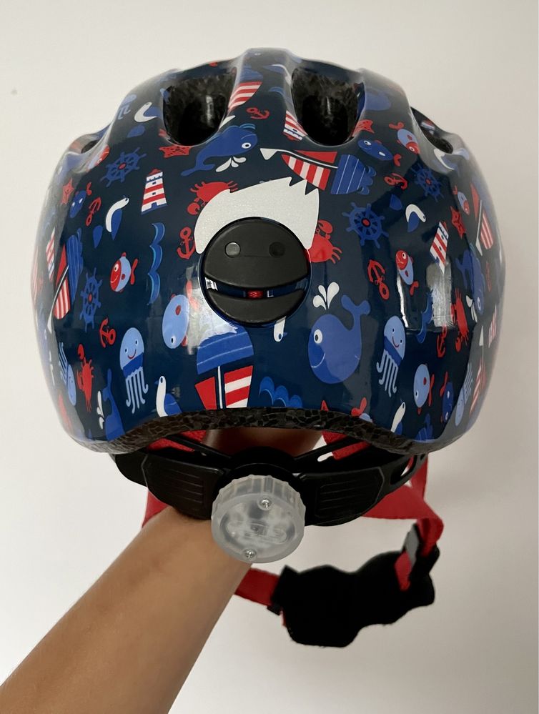 Kask rowerowy Abus Smiley 2.1 Blue Maritim 45-50 S