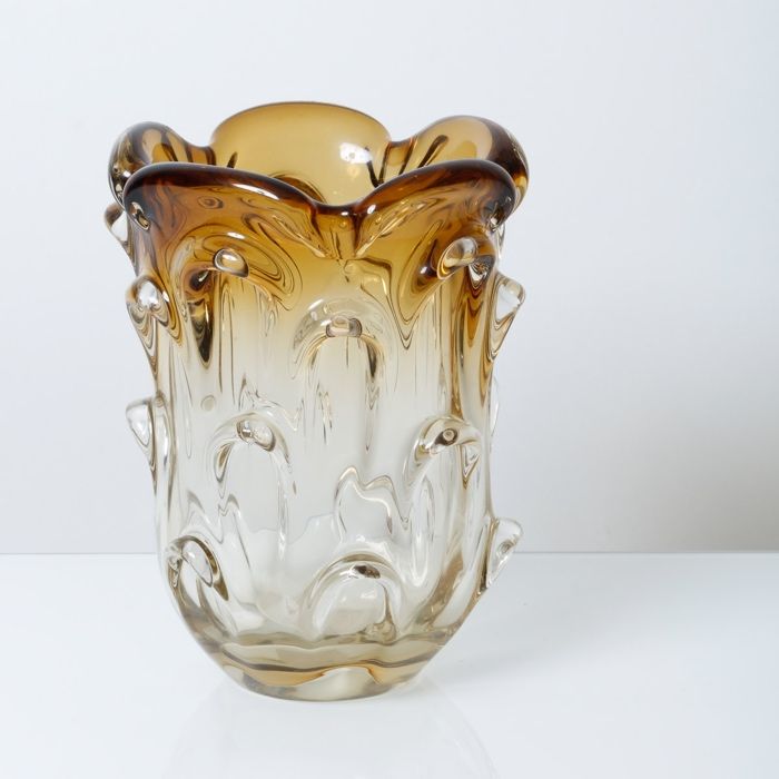 Fruteiro Modernista em Cristal e Prata