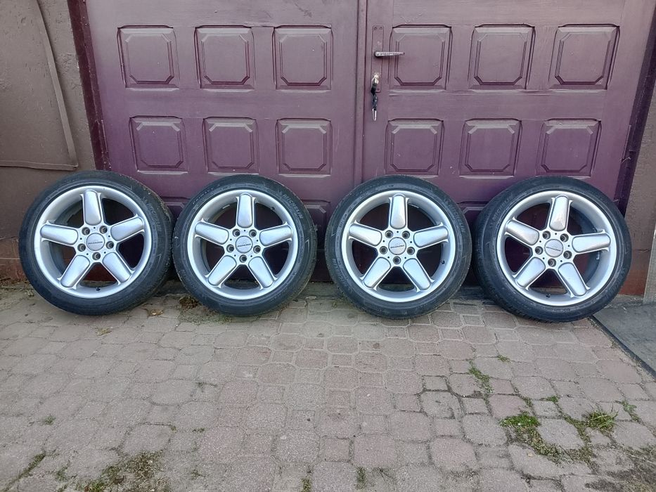 Koła R17 BMW 5x120 – felgi aluminiowe + opony Michelin Primacy 3