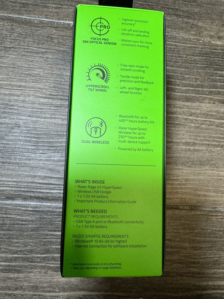 Razer NagaV2 Hyperspeed нова