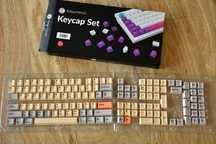 Keychron keycaps PBT wheat grey - zestaw C (pełny)