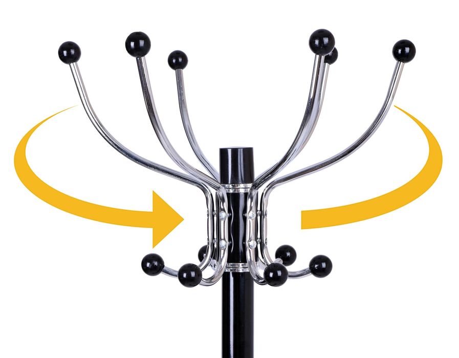 Wieszak stojący PIETRO czarny