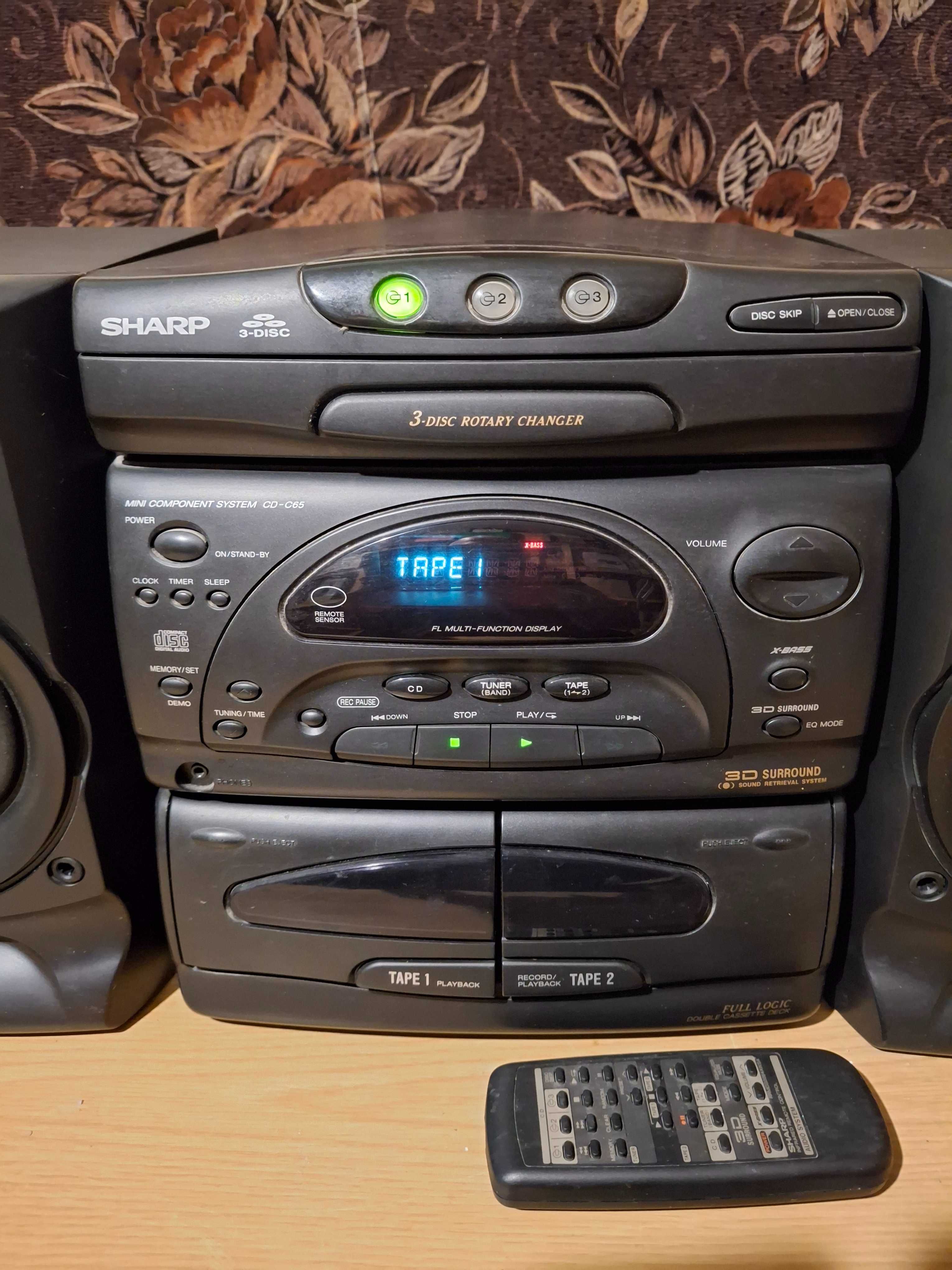Музыкальный центр Sharp cd-c65 япония винтаж