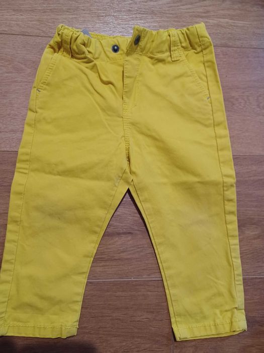 Spodenki jeansowe żółte