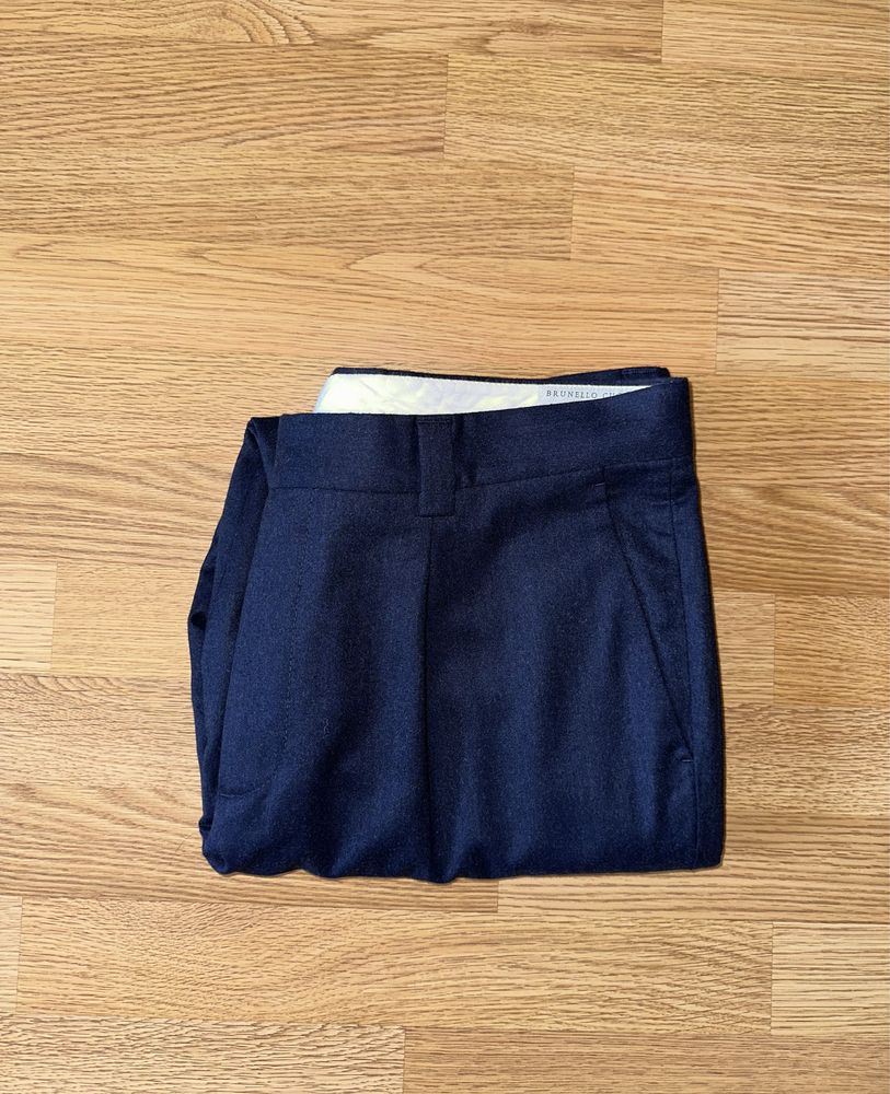 Шерстяные штаны-брюки Brunello Cucinelli
