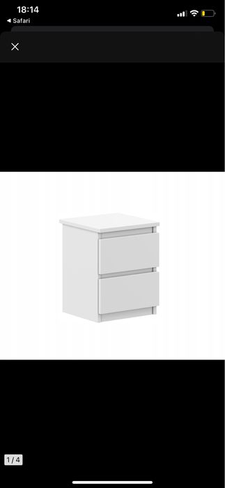Sprzedam dwa szafki nocne  ikea pilne !!!
