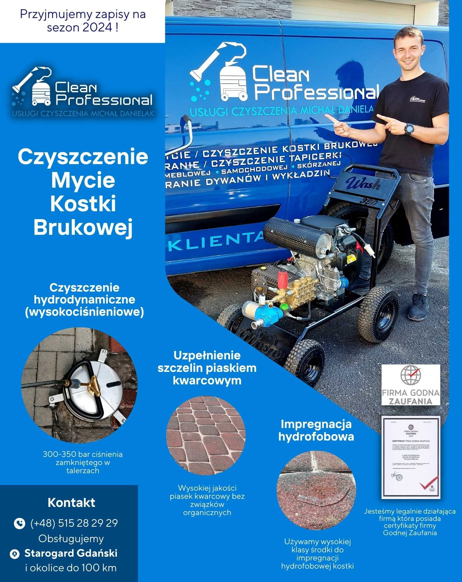 Mycie / Czyszczenie Kostki Brukowej