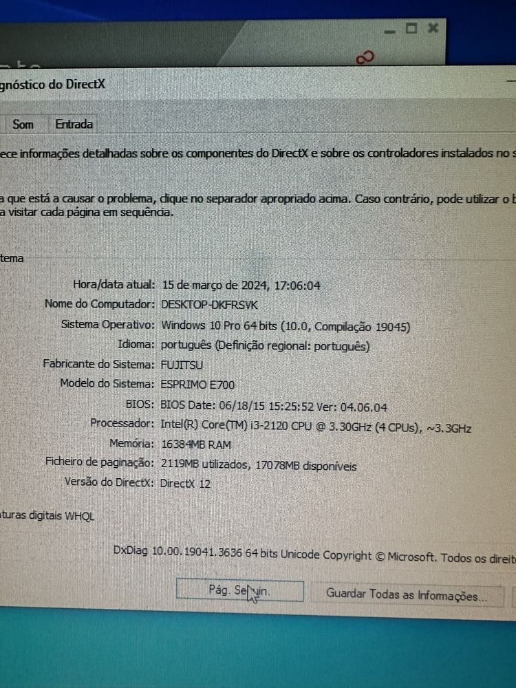 Pc Fujitsu Esperimo E700 com ecrã