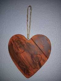 Coração em madeira