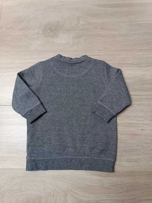 Bluza długi rękaw szary melanż NYC 'H&M' 74