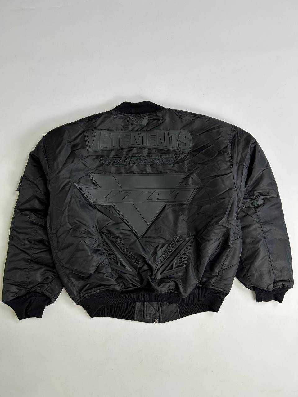 Vetements Alpha Industries Black Racing Вomber Jаcket бомбер куртка S