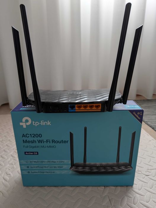 Router TP-Link Archer C6 AC1200 Dual-Band Gigabit (Praticamente Novo)
