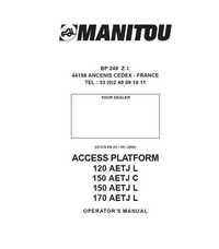 Instrukcja obsługi MANITOU  AETJ 120 L, 150 C, 150 L, 170 L PL