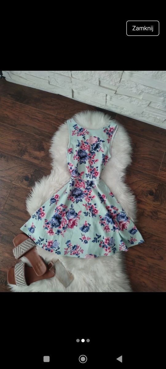 H&M pastelowa sukienka kwiaty xxs
Stan idealny