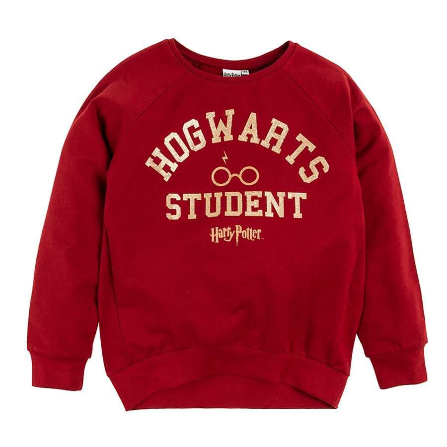 152 Bluza dziewczęca bordo Harry Potter Hogwart Student Smyk Cool Club