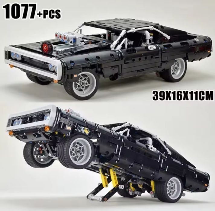 Klocki Technic Dodge Charger na wzór 42111 (Nie Lego)  1077 elementów