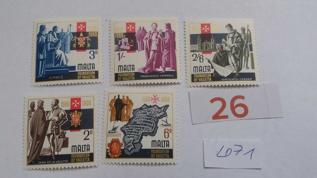 S+L071, stare znaczki Malta Valetta polecam starocie