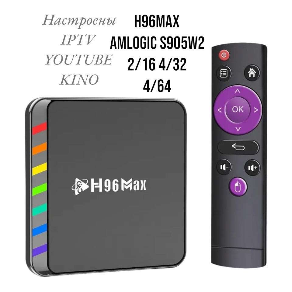 Смарт ТВ Бокс Приставка T95 W2 TANIX W2 4/32 2/16 4/64 H96MAX S905W2 V