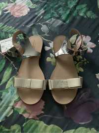 Sandałki nowe sandały dla dziewczynki złote 34 Zara Girls