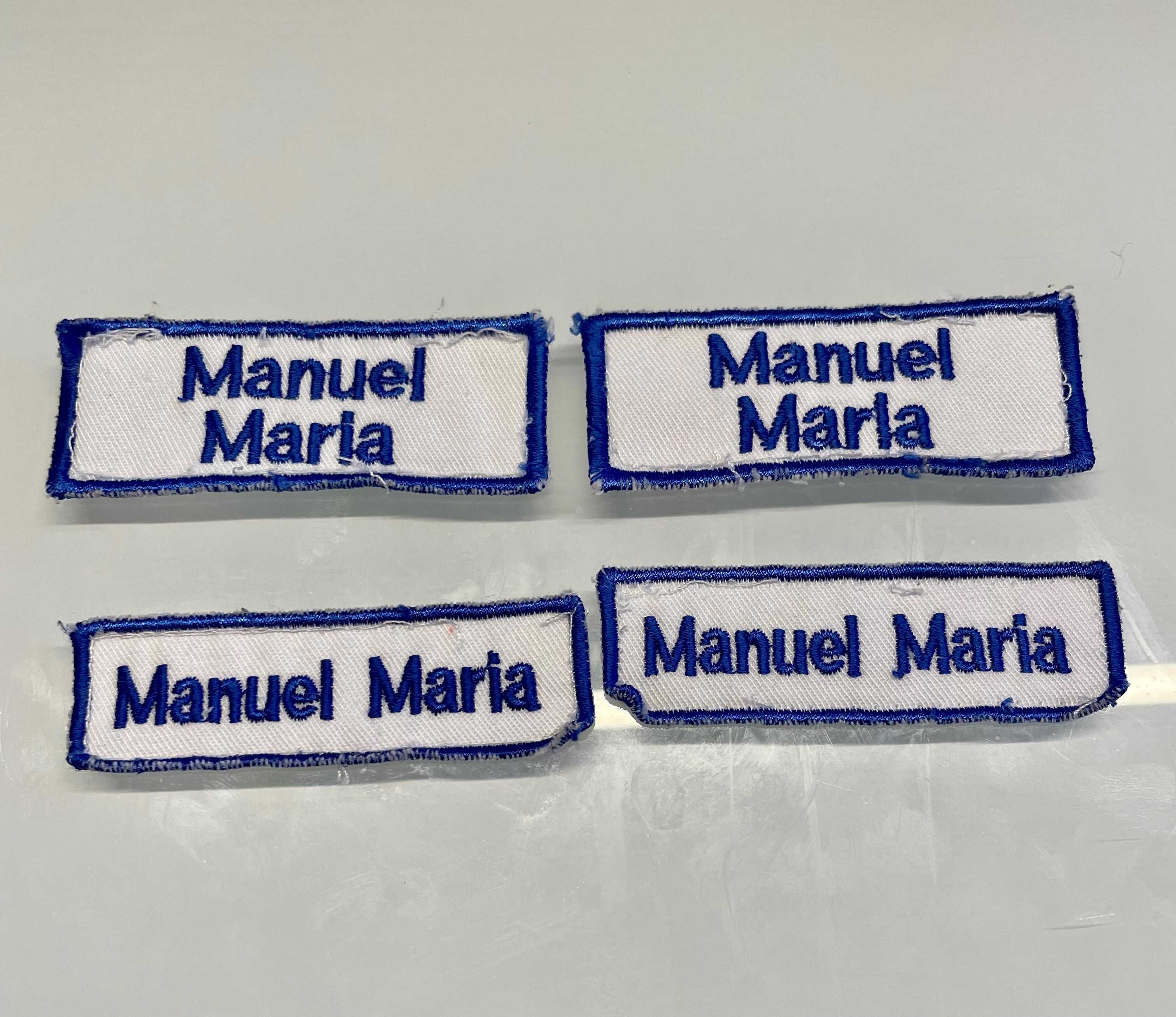 Etiquetas Bordadas "Manuel Maria"