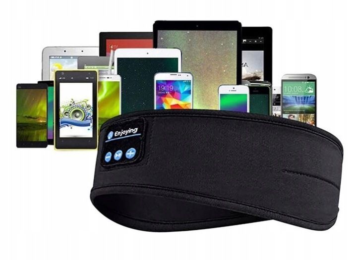 Opaska Sportowa Oczy Do Spania Biegania Głośnik Bt