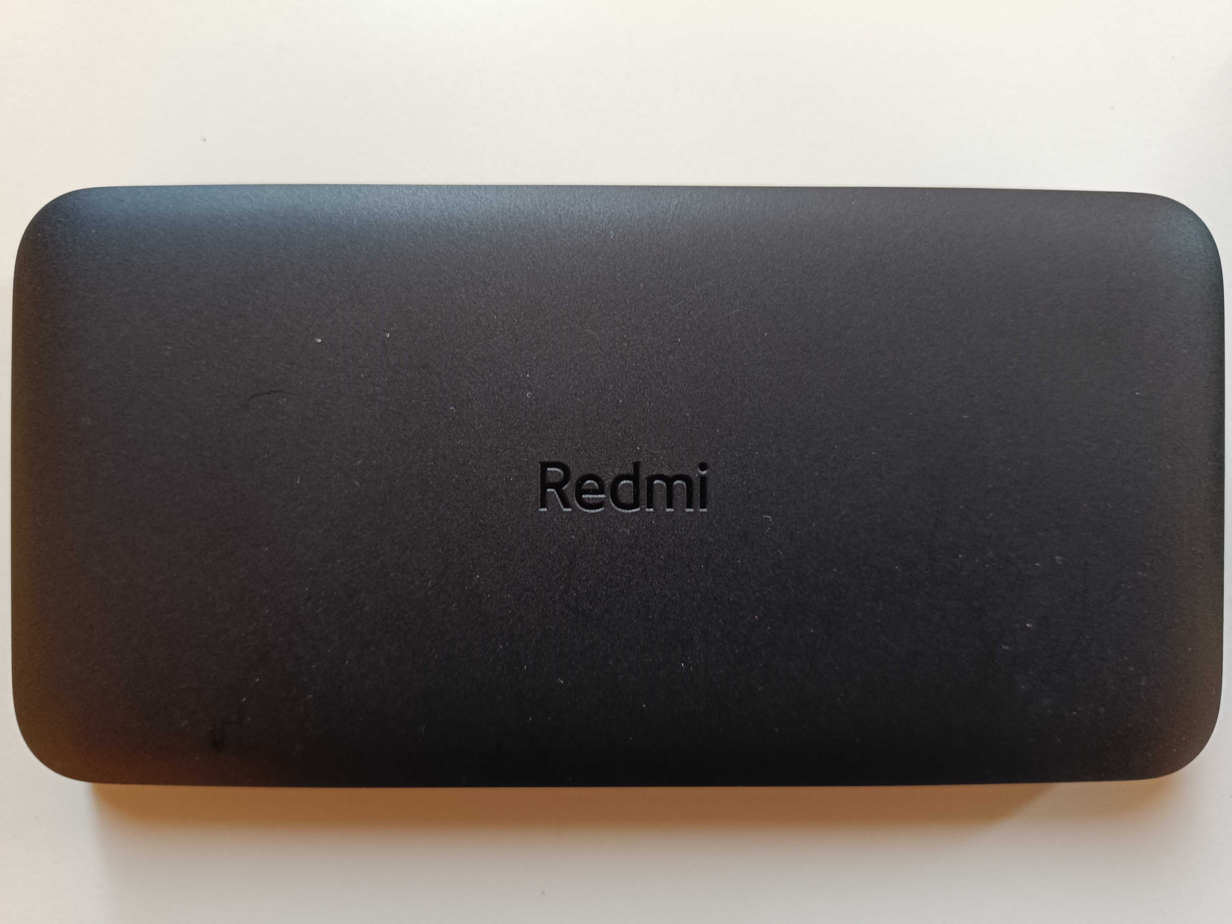 Powerbank XIAOMI Redmi (10000 mAh - 2 USB - USB-C - MicroUSB - Preto)