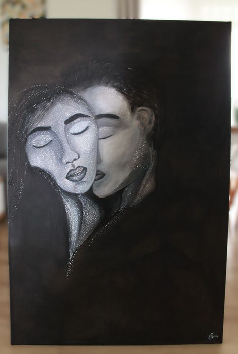 Obraz nowoczesny 90x120 intymność