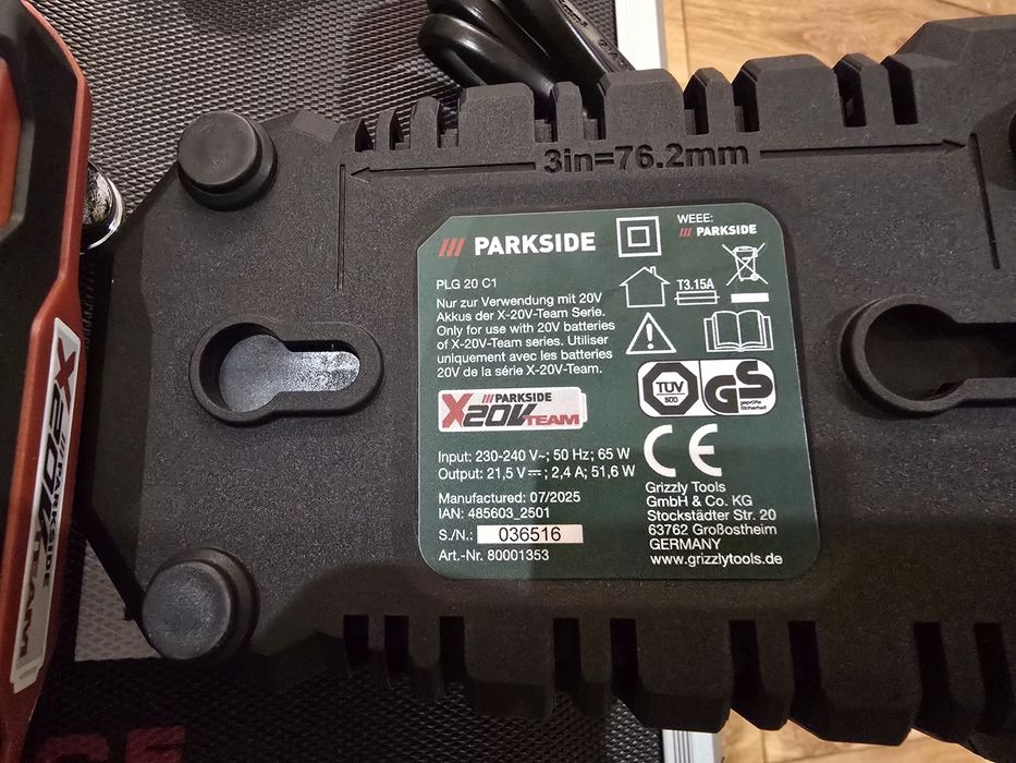 Bateria akumulator parkside 20V 2ah ładowarka