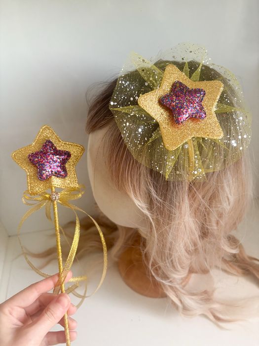 Набір для зірочки. костюм зірка. обруч і паличка зірочка.