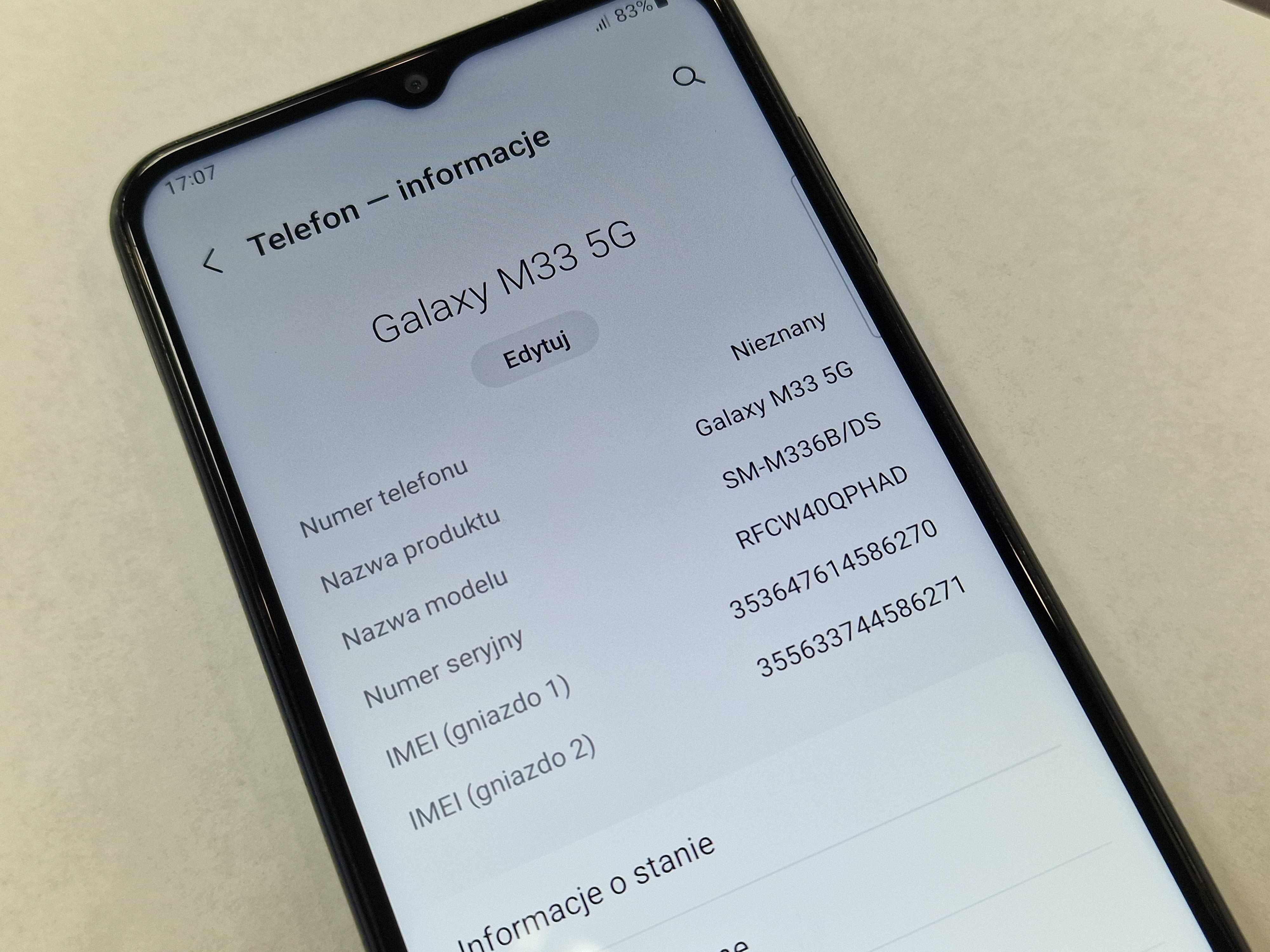 Samsung Galaxy M33 5G Dual SIM/ 6GB/ 128GB/ Blue/ Grade B+