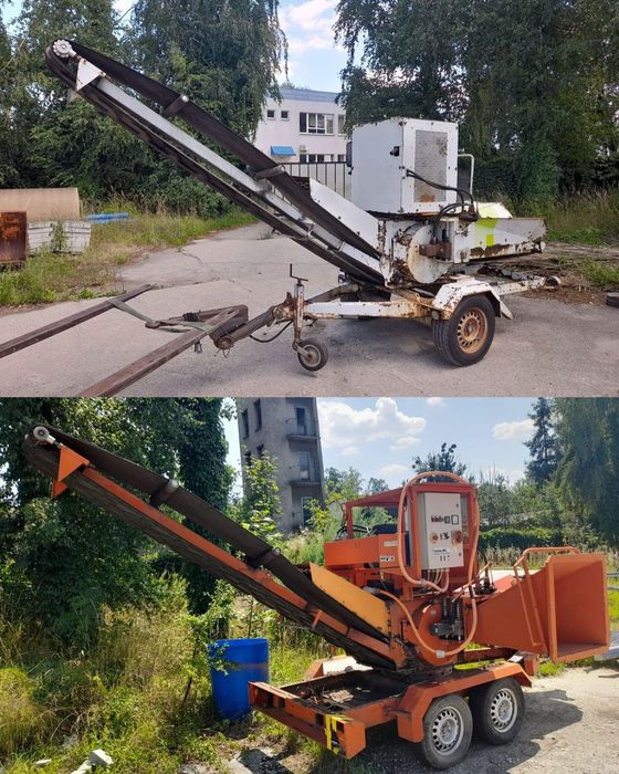 Rębak do gałęzi spalinowy elektryczny