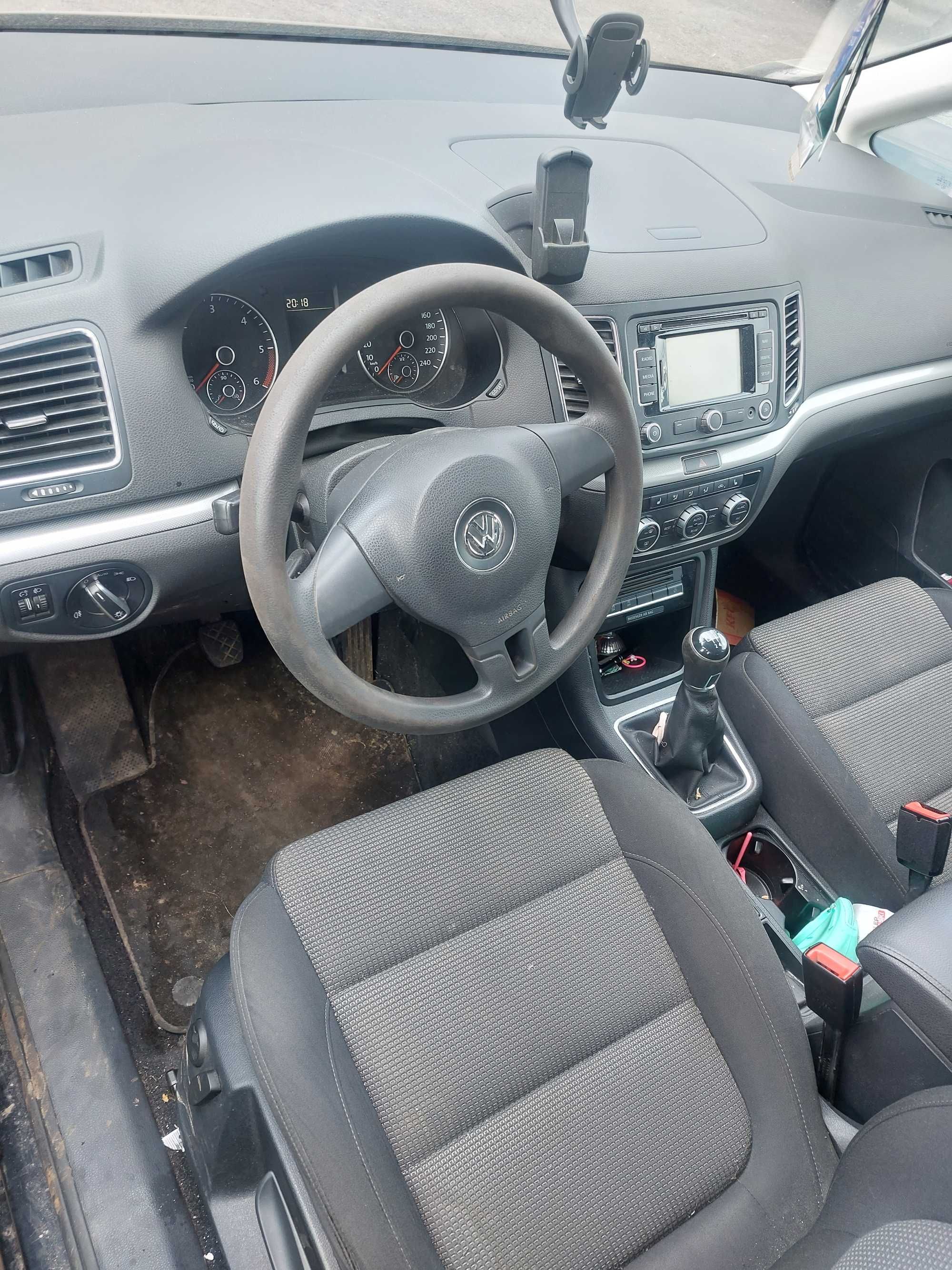 Vw sharan 2.0 tdi 2015 uszkodzony silnik