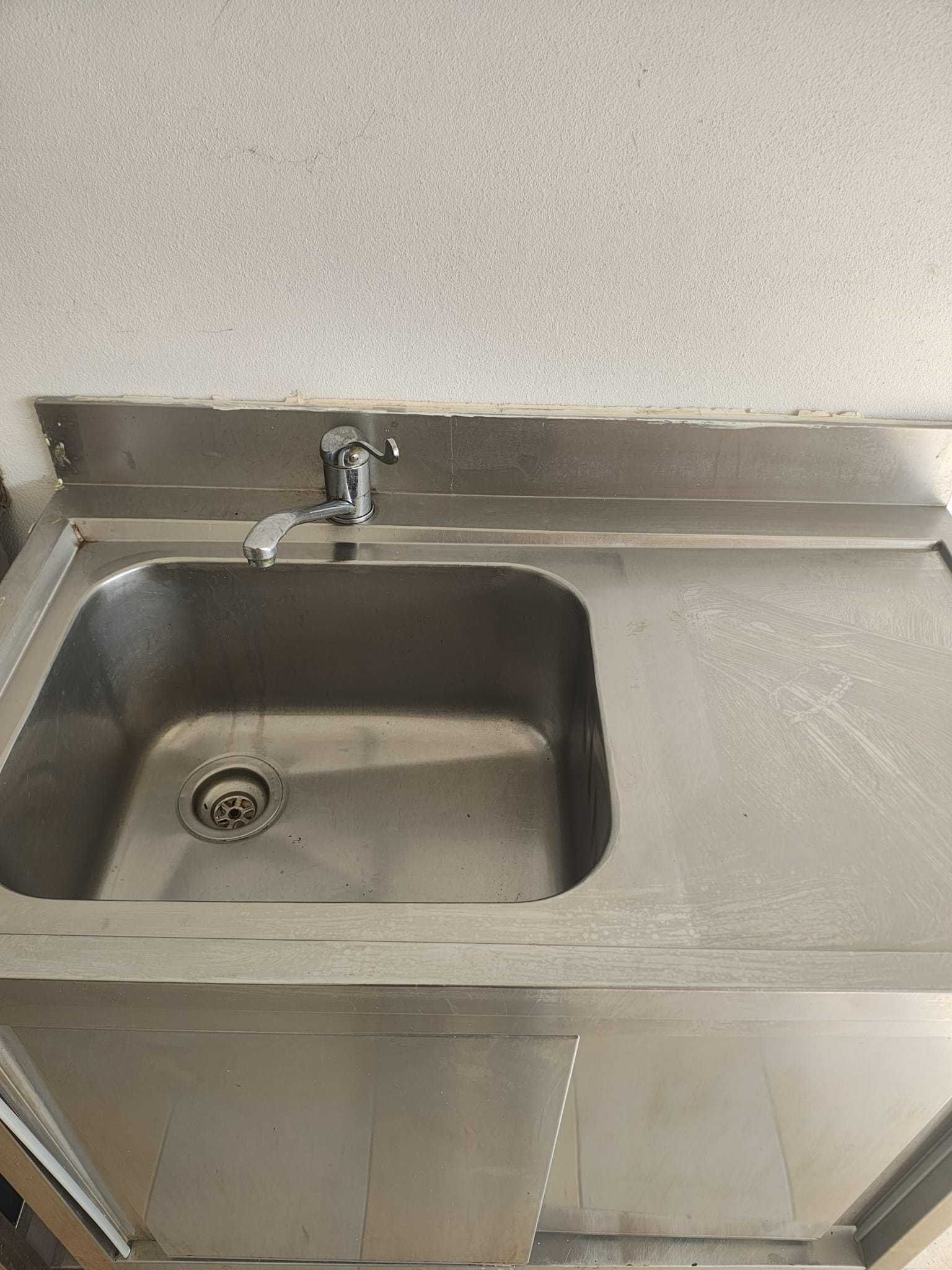 Pia de inox, 1 cuba