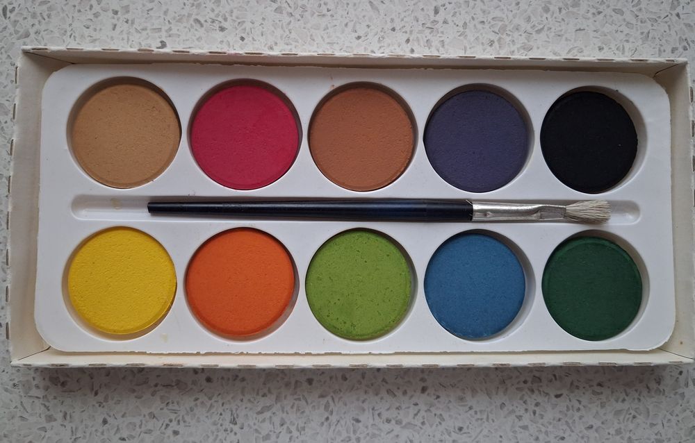 Акварельные краски 8 цветов