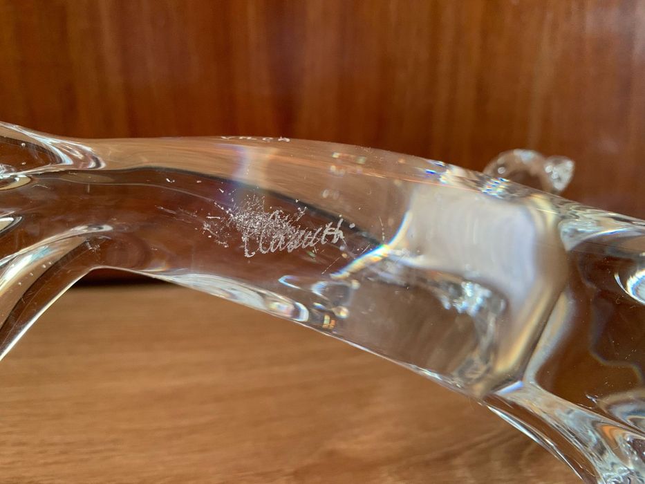 Estatuetas cristal veado e foca