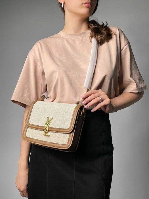 Жіноча Сумка Yves Saint Laurent Solferino Medium Canvas Crossbody Bag