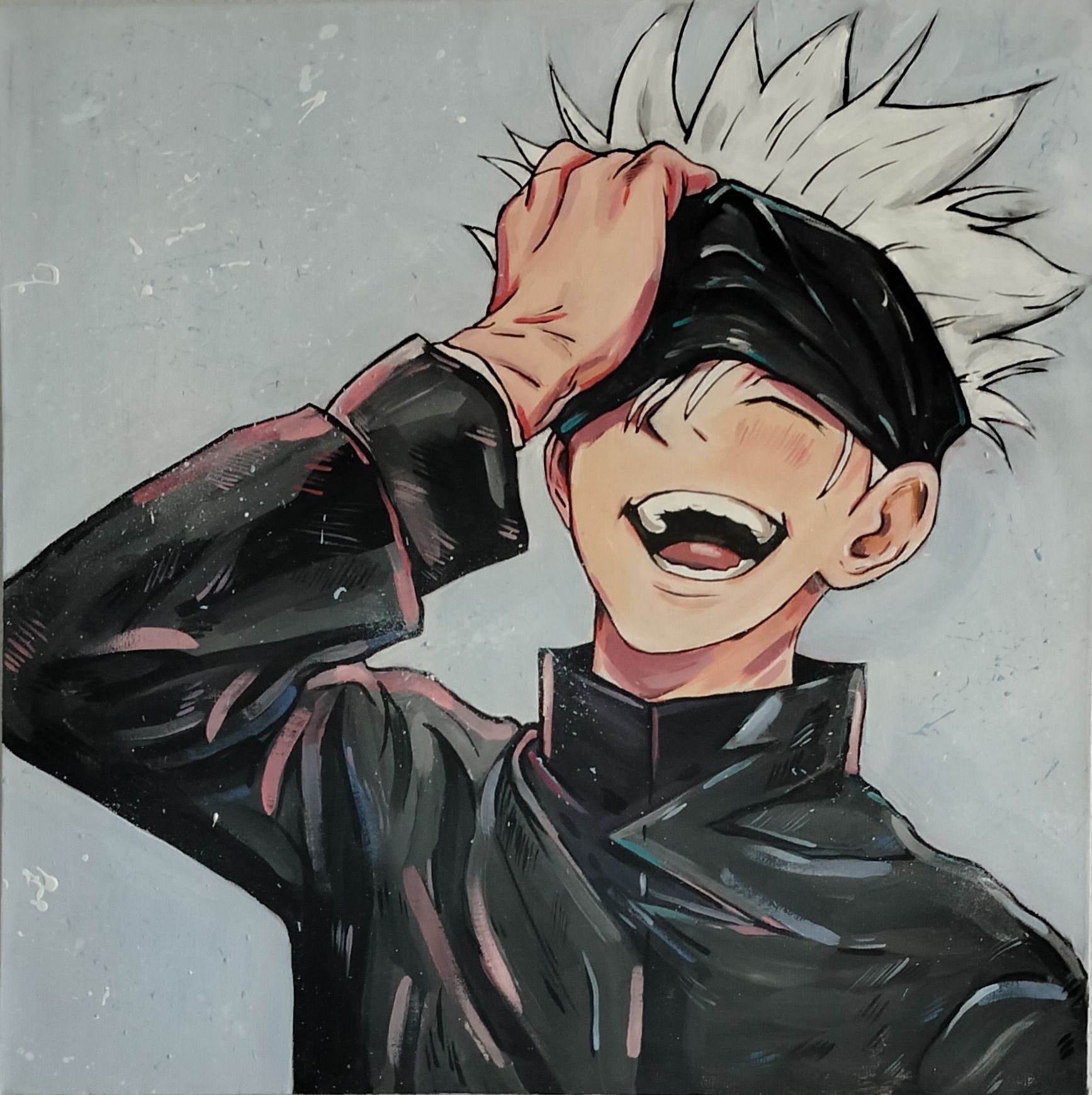 Gojo Satoru Jujutsu Kaisen obraz anime 50x50 akryl