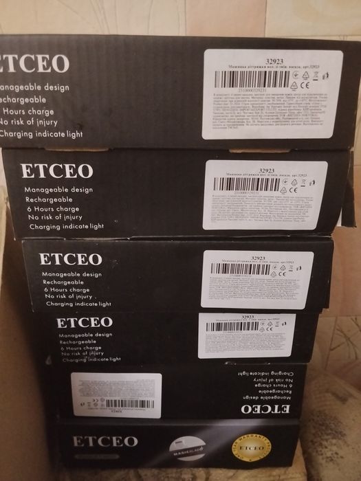 Перукарс. машинка беспроводная для стрижки волос тример Еtceo et-6829