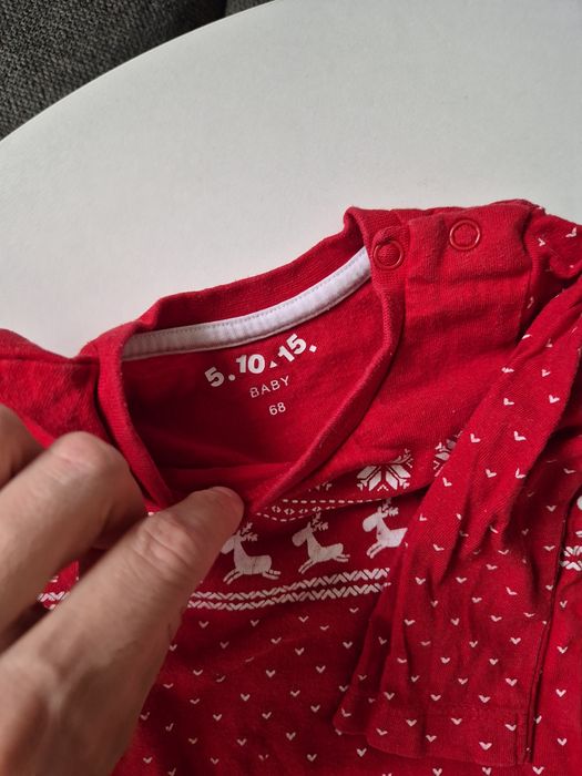 Zestaw świąteczny komplet 2x body i spodnie 68 używane