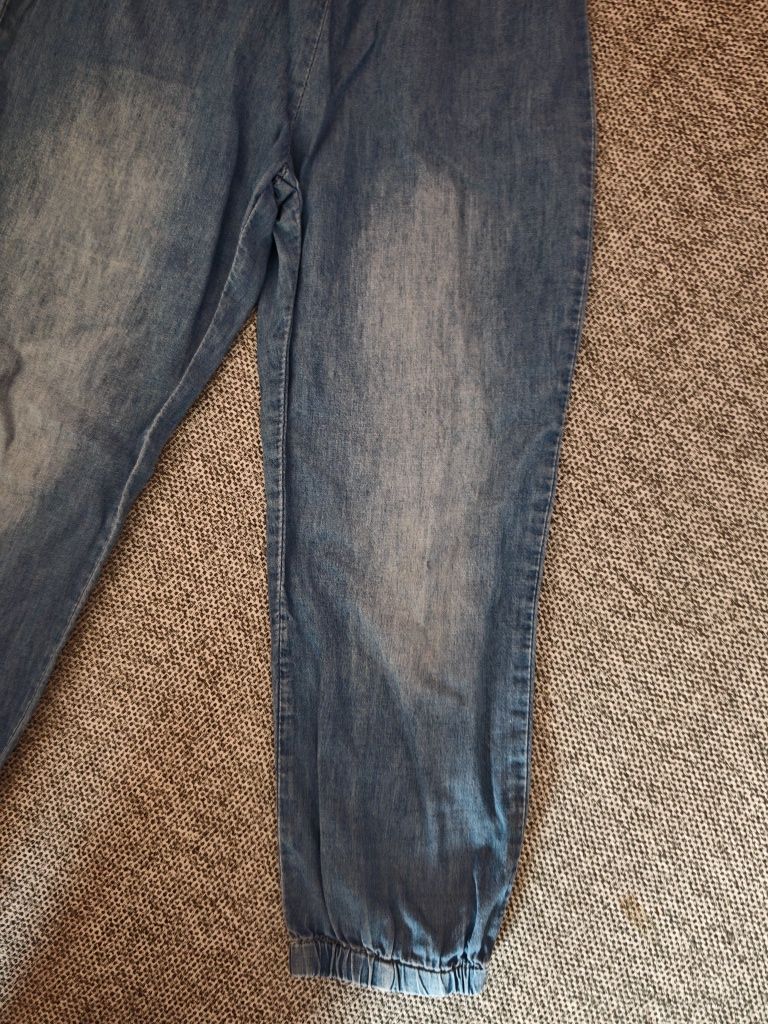 r.110 C denim Kombinezon z materiału a'la jeans dziewczęcy