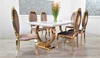 JADALNIA Glamour 200/300/100 rozkładany stół + 6 krzeseł