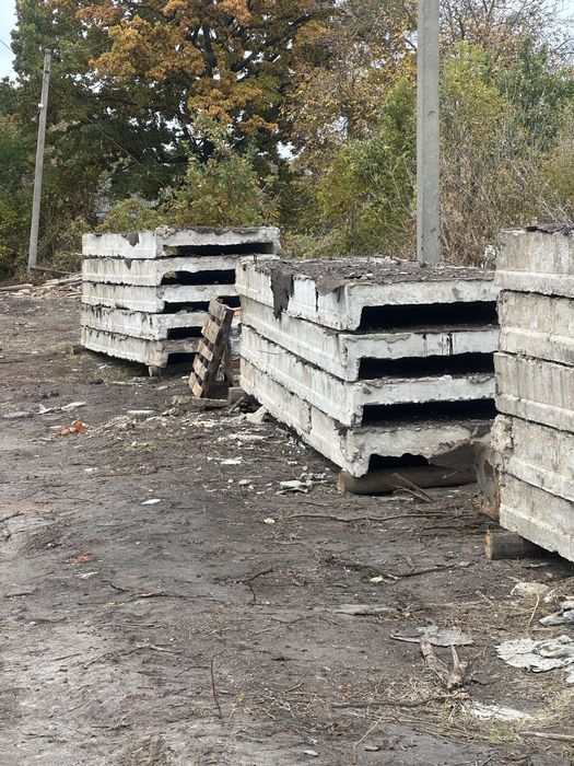 Плити перекриття ребристі 6/1,5/0,30 м.