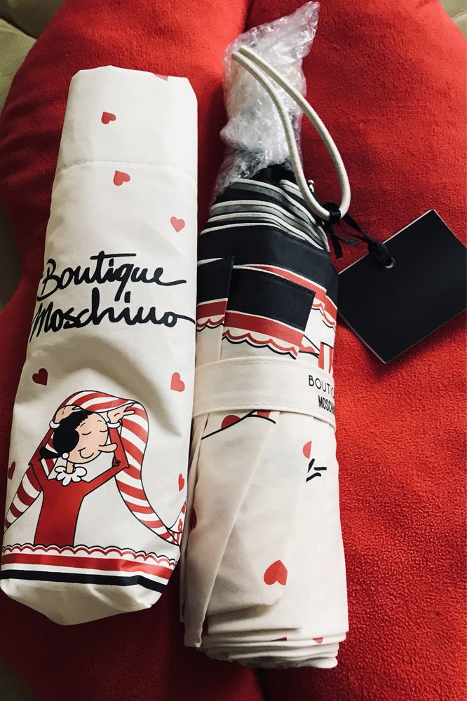 Parasol Moschino Boutique Olivia Scarves, mleczny